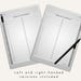 Lined Digital Notebook, 8 Hyperlinked Sections, Interactive PDF, Left ...