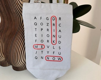 Flaschentasche Geschenktasche Spruch