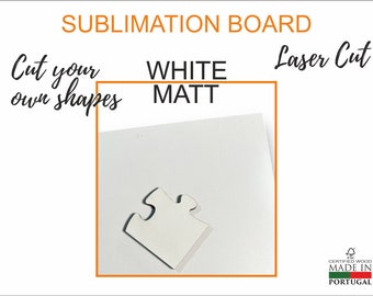 Single sided White Matt Finish Sublimation blank hardboard sheet for laser cut