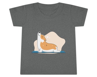 T-shirt de yoga pour tout-petits mon petit chien, vêtements pour enfants, idée cadeau pour enfants, cadeau d'anniversaire, nouveau-né