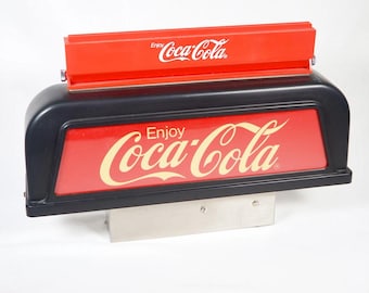 1980s Dole-Selmix Coca-Cola Illuminated Merchandiser Model 778 With Advertising Card Top