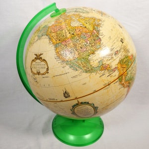 Replogle Globes, Inc. Tan World Classic Series Globe With Green Plastic Axis