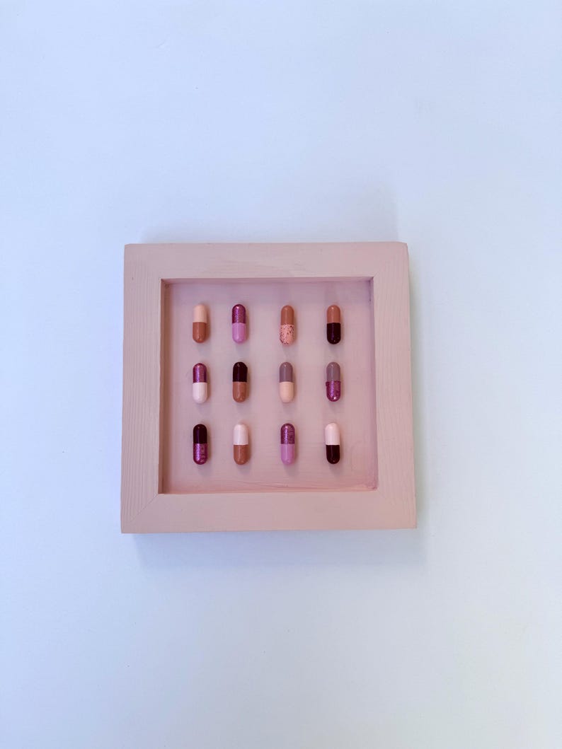 Wall Art / Pop Art / Set of Three / Happy Pills Etsy