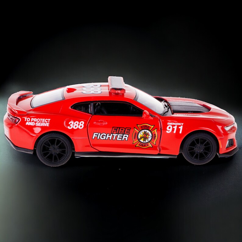 Chevrolet Camaro Zl1 Fire Fighter 388 Model Metal 138 Metal Toy Car