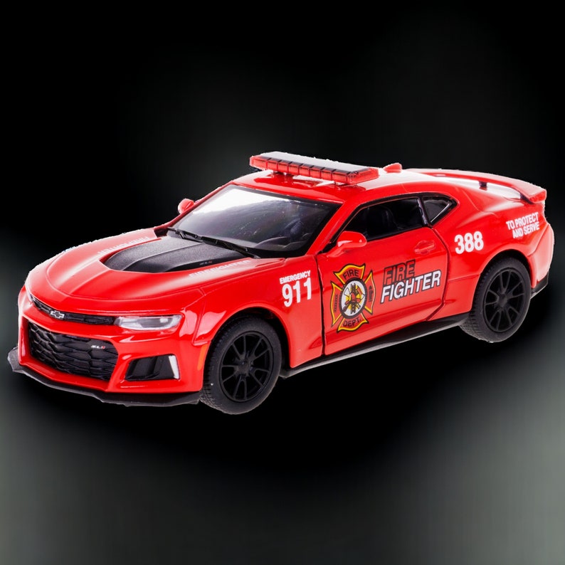 Chevrolet Camaro Zl1 Fire Fighter 388 Model Metal 138 Metal Toy Car