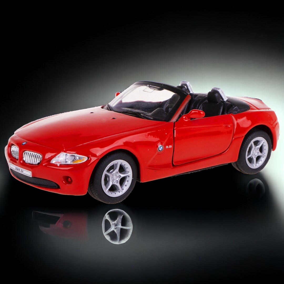 Bmw Z4 Convertible Red Model 1:34 Scale Diecast Metal Toy Cars With ...