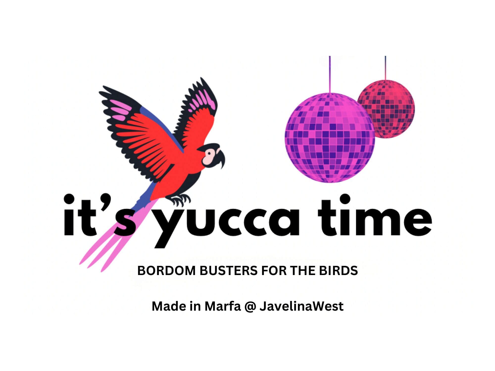 YUCCATIME Bird Toy PLUS 3 Refills Included 20 Yucca Wood Chunks for