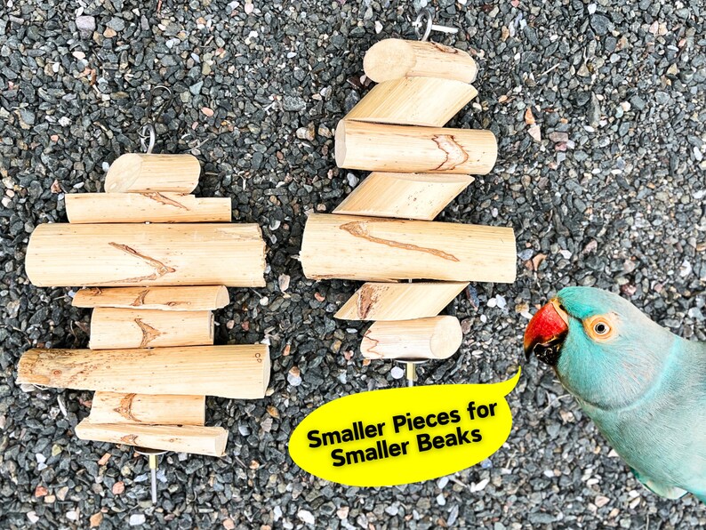 Did Somebody Say YUCCA Shreddable Bird Toy Kebab Parrot Toy Natural