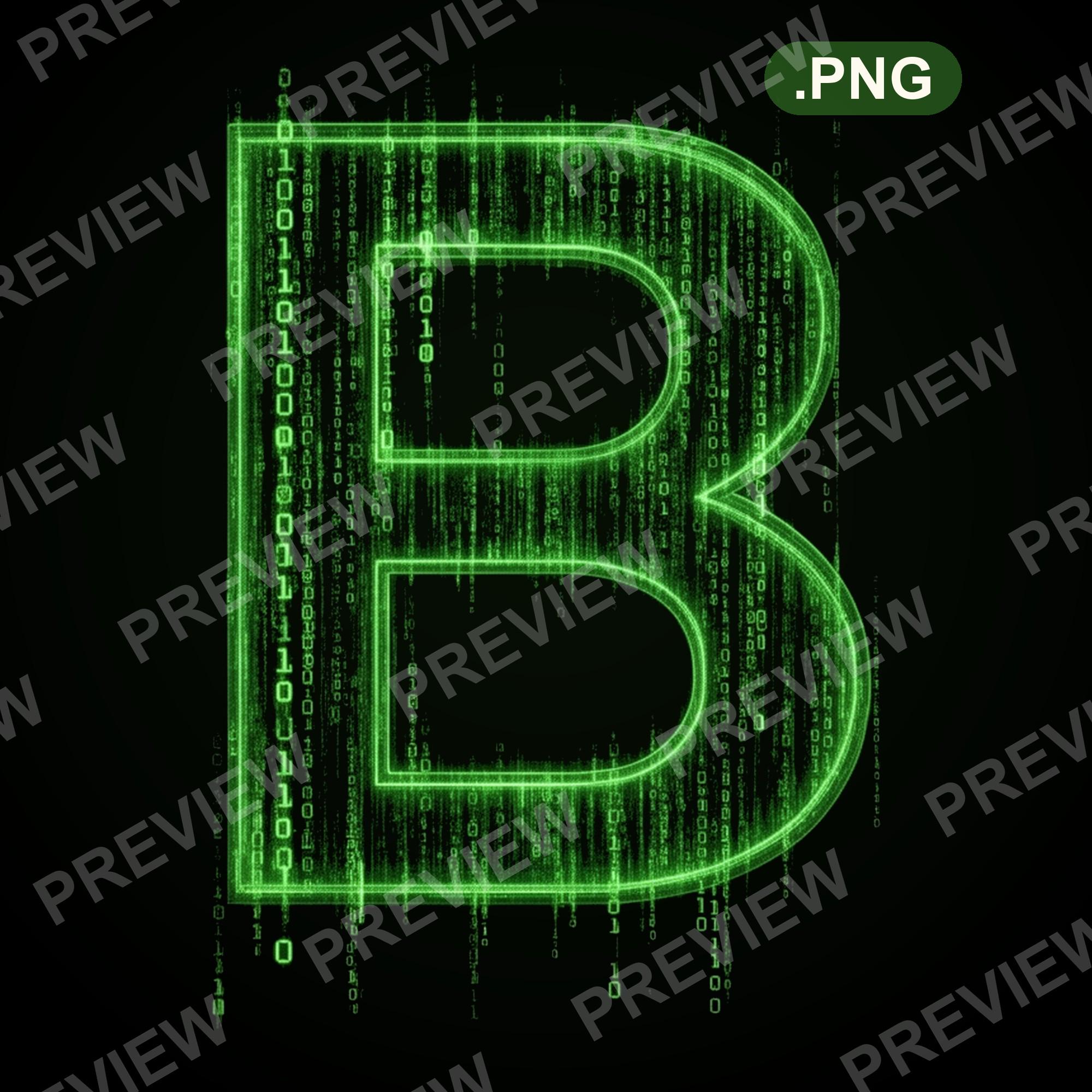 Matrix Letters Image Digital Matrix Alphabet PNG Clipart, Letters Numbers (digital Download ...