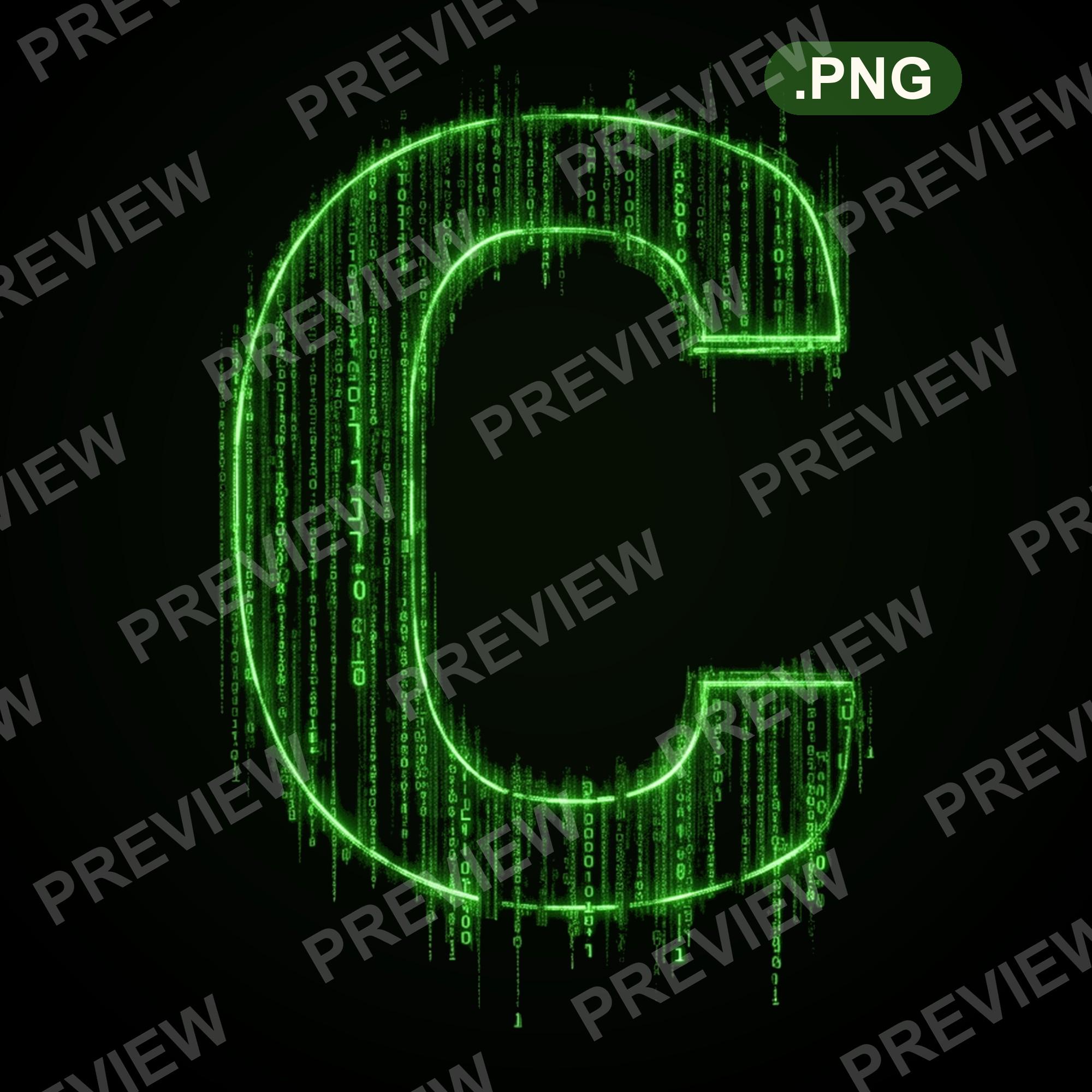 Digital Matrix Alphabet PNG Clipart, Letters Numbers (digital Download ...