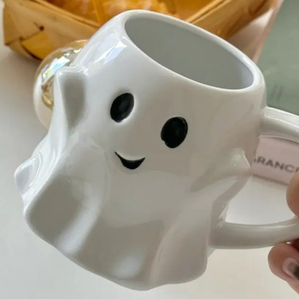 Ghost Ceramic Mug | Spooky Halloween Drinkware