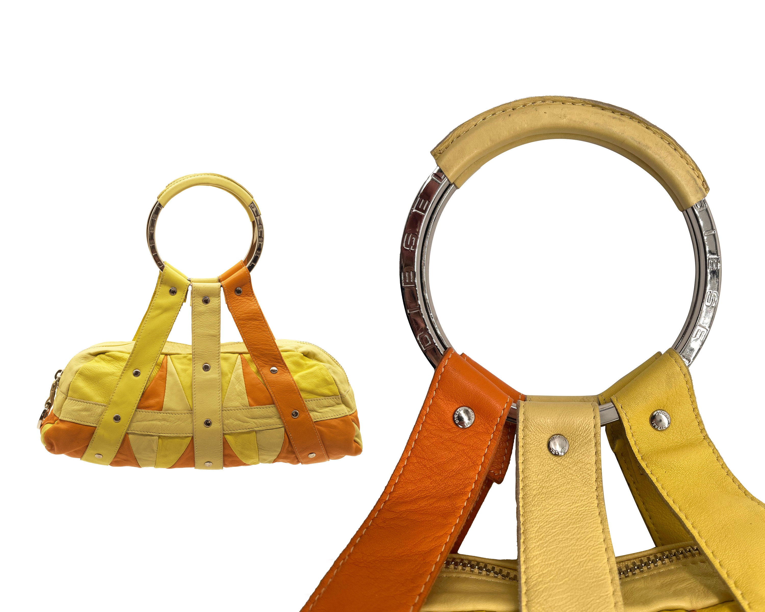 Y2K DIESEL Handbag / Very Rare 2000s Era Diesel Patchwork Bag Made  