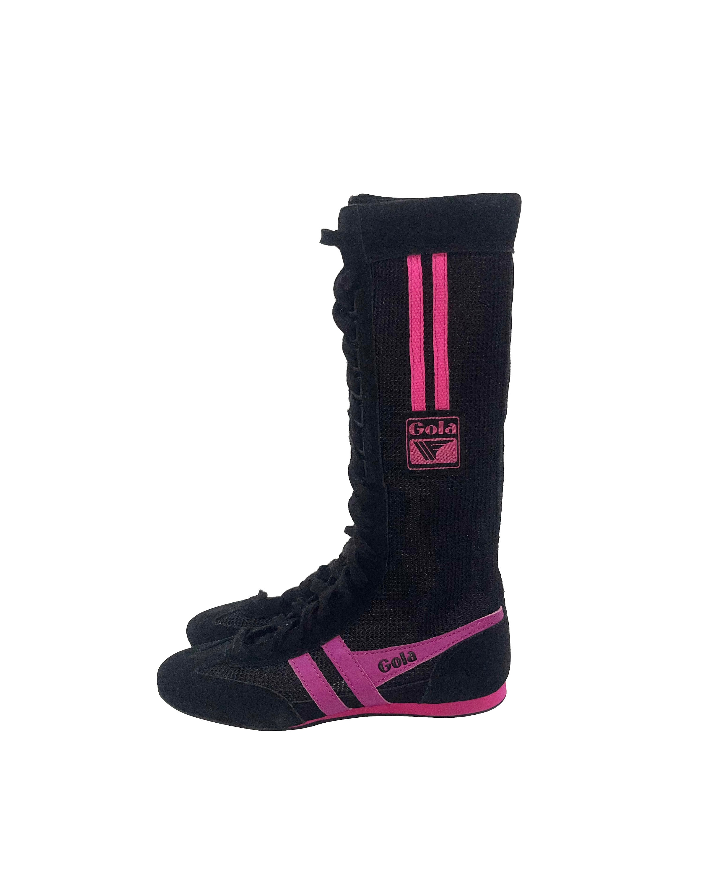 Pink boxing cheap boots