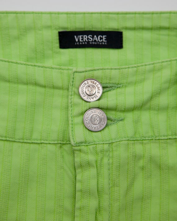 OUTLET Y2k VERSACE JEANS Denim Mini Skirt / 1990S… - image 4