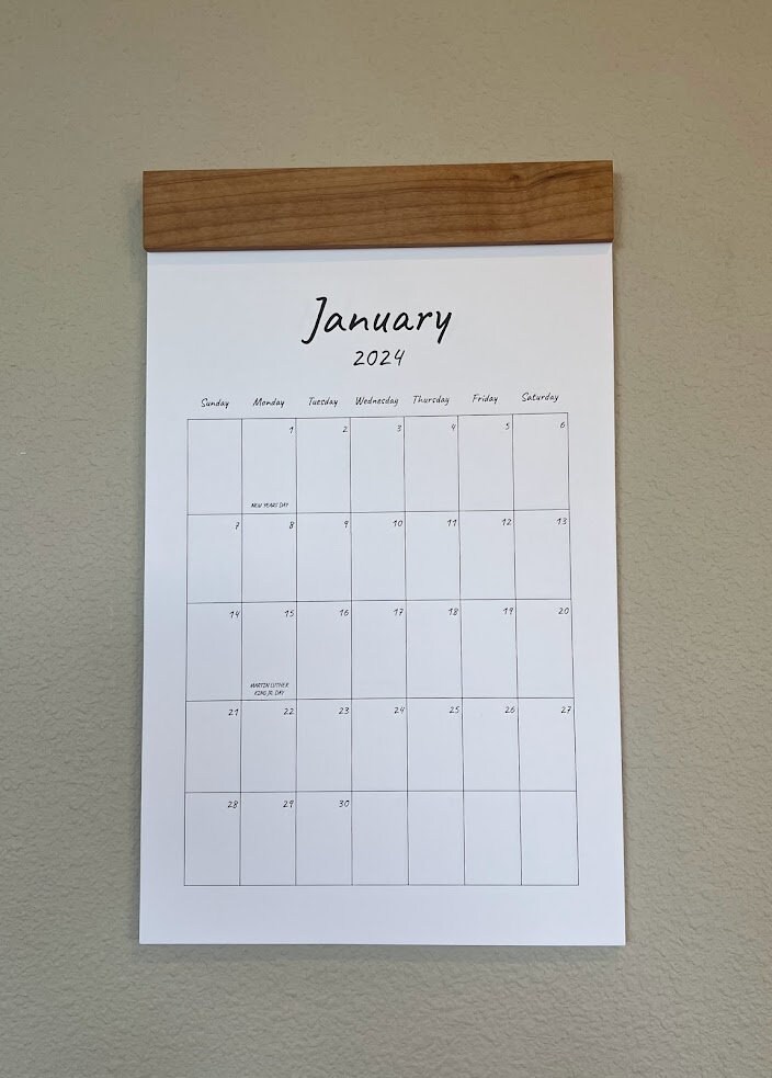 2025 Wall Calendar, Wall Decor, Minimal Calendar, Monthly Calendar