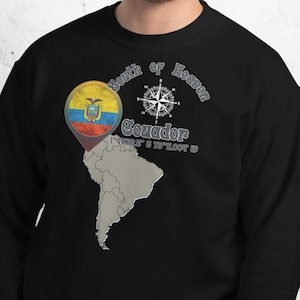 Ecuador Sweatshirt|Ecuadorianische Geburtstagsgeschenk|Ecuadorianische Souvenir|Unisex Latein Mantel|Pullover mit ecuadorianischer Flagge|Ausflug Liebhaber|Mama Überraschung Outfit