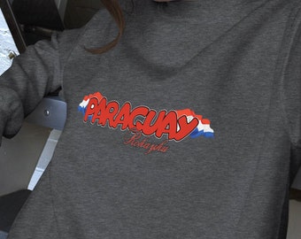 Sweatshirt Paraguayan unisex Gift for Paraguay enthusiasts featuring Paraguay flag and the word Rohayhu Woman clothing Men garment any event