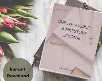 IVF Planner. IVF Notebook. Support Gift. IVF Milestone Journal. ivf calendar. fertility planner. infertility planner.