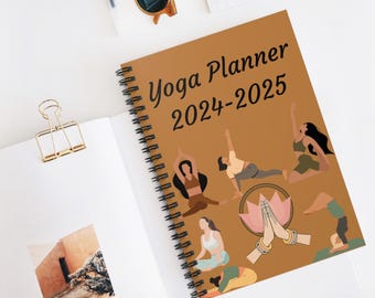 Yoga Spiral Notebook - Namaste Journal, Yoga Planner, Zen Diary, Mindfulness Notebook, Meditation Journal, Gratitude Journal,Spiritual book