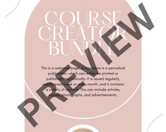 Plantilla de Canva para crear cursos de coaching de vida / Paquete de 30 páginas