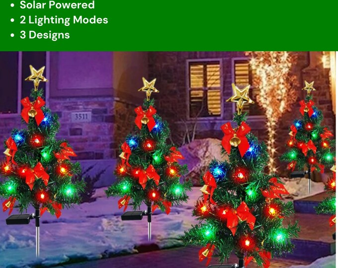 Solar Christmas Bulb Light Etsy