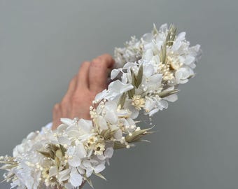 Dried Flower Hair Crown, Boho Flower Headband, Bridesmaid Hair Accessories, Bridal Hair Accessories, Wedding Flower Crown, Festival,