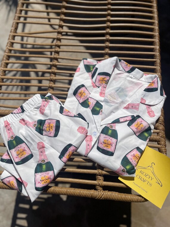 Champagne themed pajamas sale