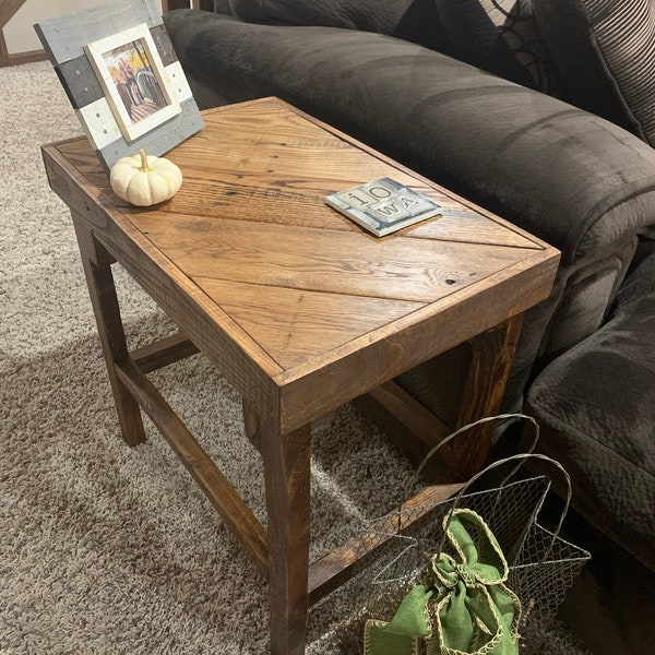 Pallet End Table Etsy