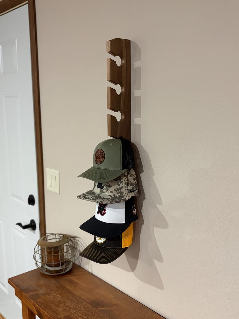 Large Hat Rack Wall Mount Hat Rack - Etsy