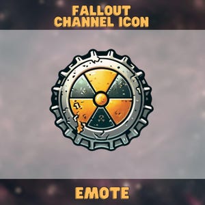 Fallout Channel Point Icon - Twitch | Fallout Emote | Twitch Discord | Emote | Fallout icon