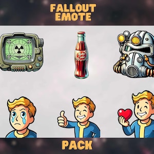 FALLOUT EMOTE |PACK Fallout Emote | Twitch YouTube Discord | Emote | Fallout icon