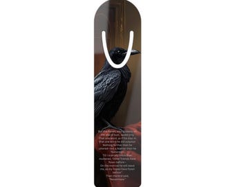 Edgar Allan Poe The Raven Bookmark | Gothic Poetry | Bookish Gift