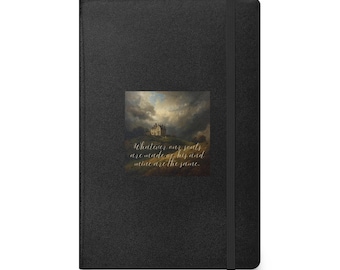 Wuthering Heights Quote Notebook Journal Hardcover Classic Literature Emily Bronte