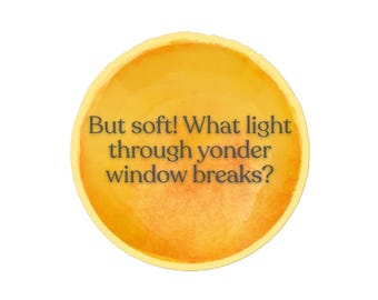 Romeo and Juliet Sticker | Bubble-free | William Shakespeare | Theatre Gift