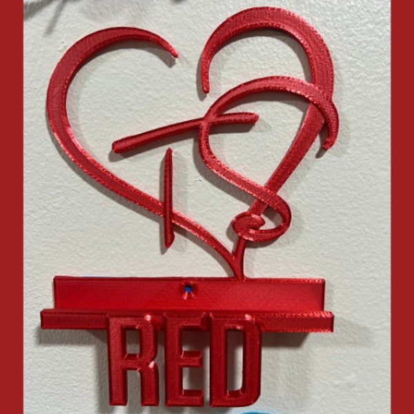 Taylor Swift inspired CD Mount - Display- RED Album 3D Printed - Swiftie, Swifty, Eras Tour, 1989, Taylors Version, Taylor's Version