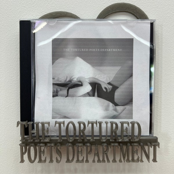 Taylor Swift inspired CD Mount STL - The Tortured Poets Department Album 3D Print download - Plus 2 bonus files! Swiftie, Swifty, Eras Tour