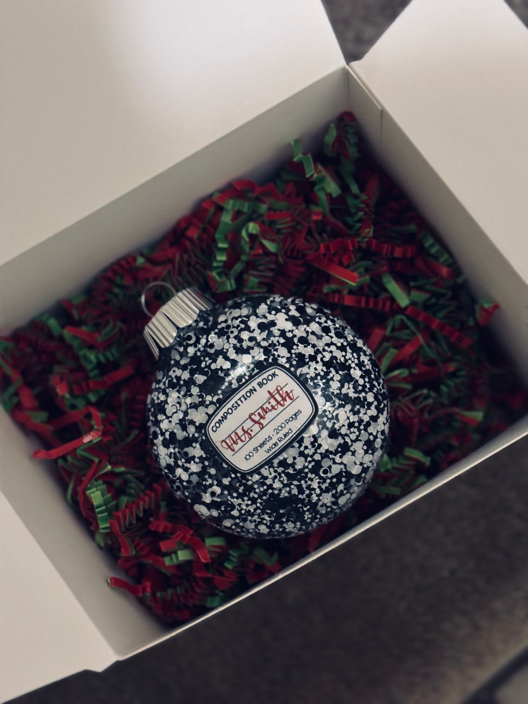 Composition Notebook Ornament Etsy