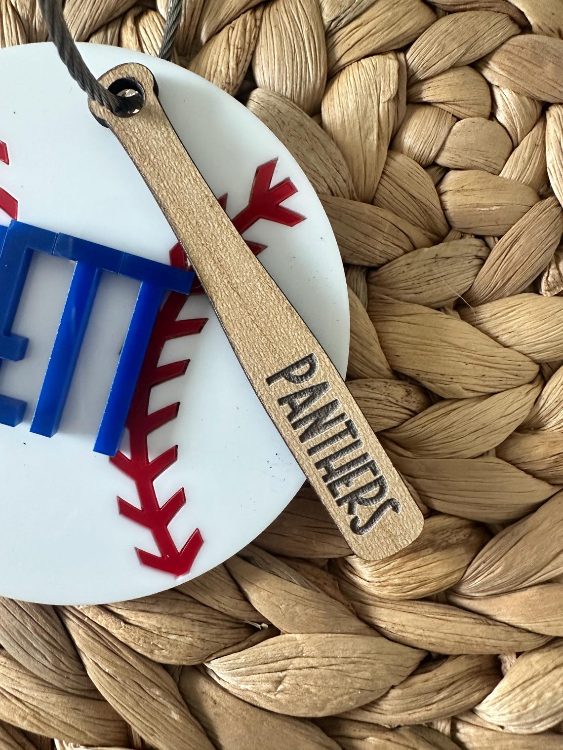 Personalized Baseball Name Tag, Custom Acrylic Baseball Tag, Bag Tag ...