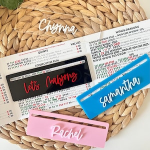 Personalized Mahjong Line Reader, Acrylic Card Helper Accessory