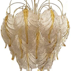 Vintage mid Century modern murano glass chandelier