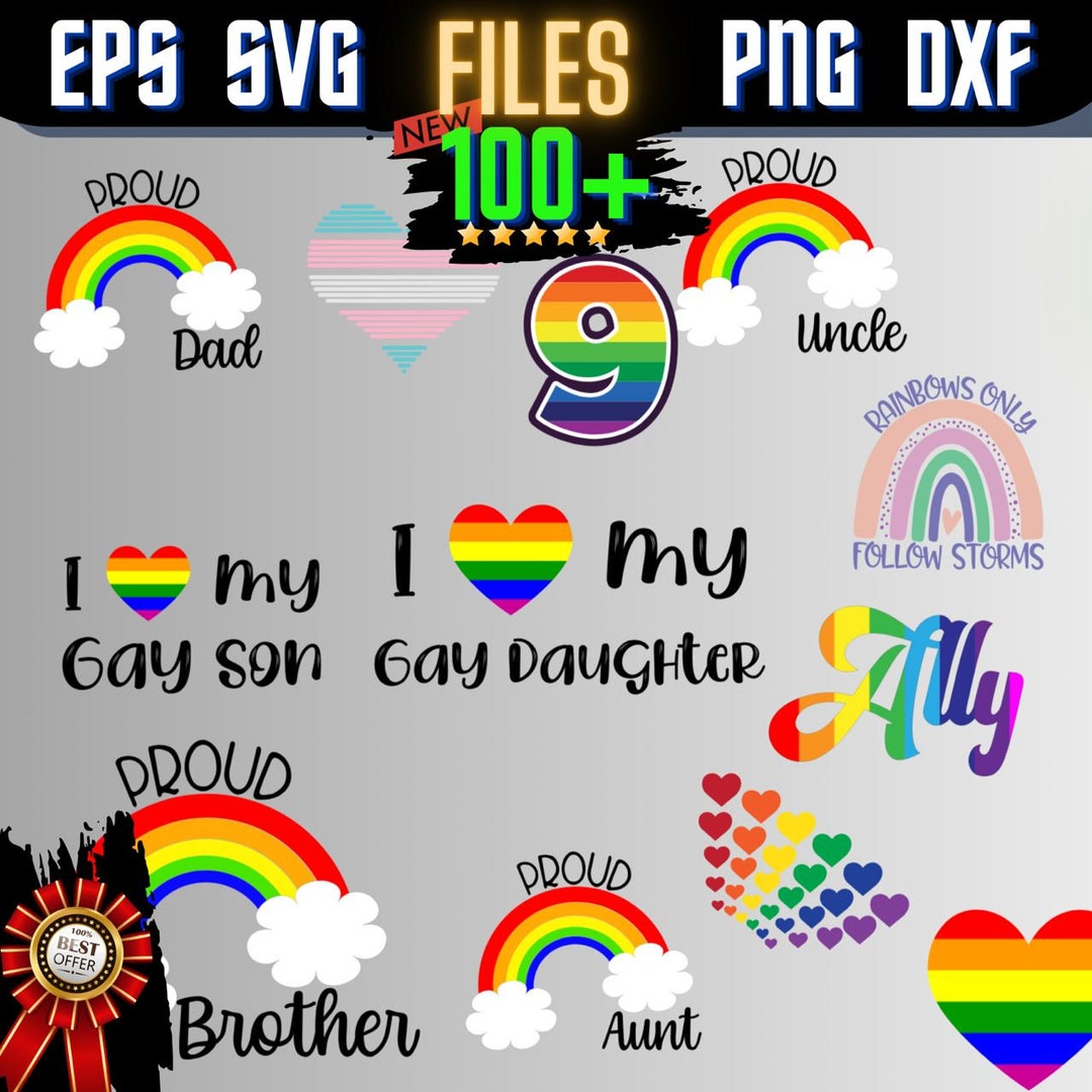 LGBT Png SVG Bundle, LGBT SVG, Pride SVG, Gay Pride SVG, LGBT Citations ...