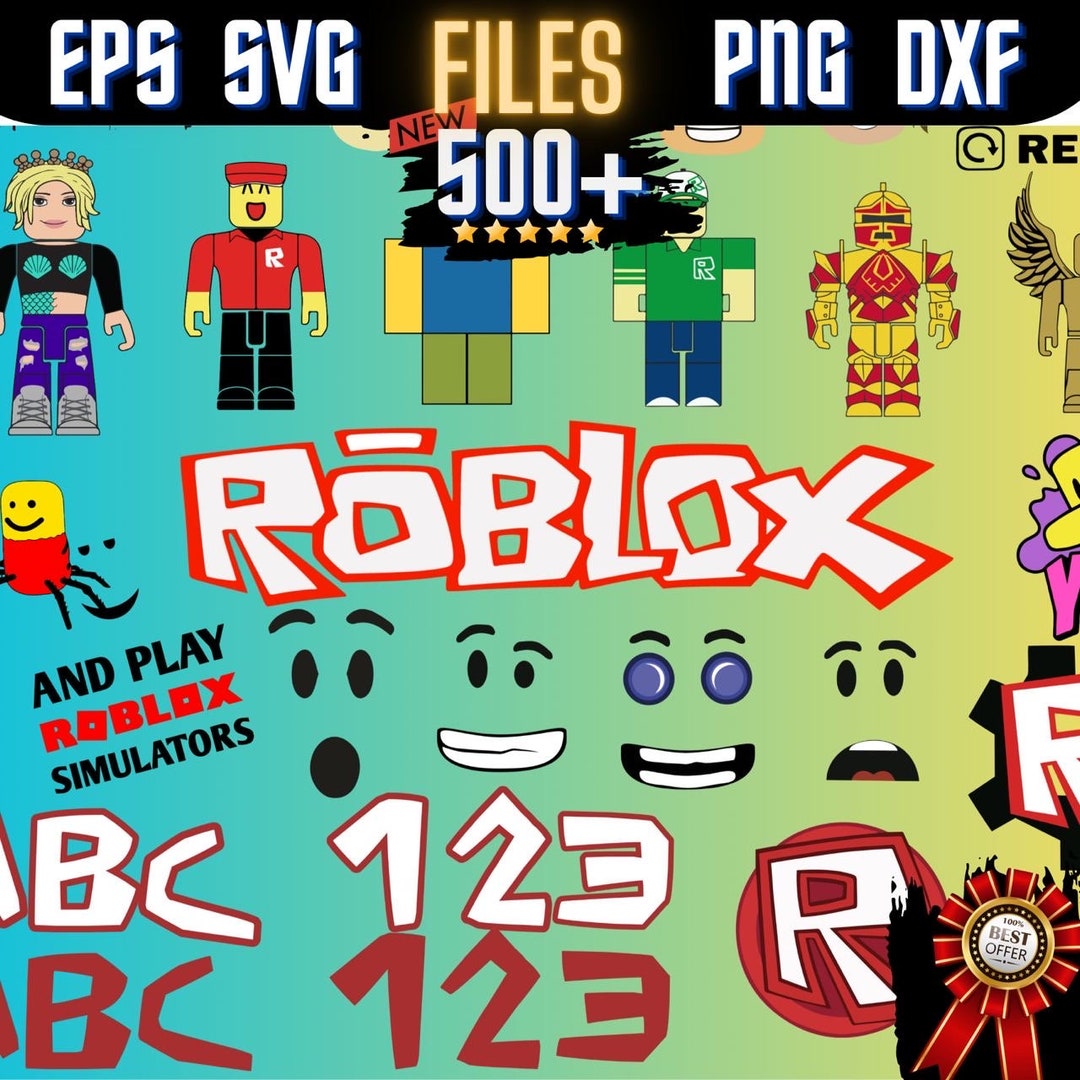 Roblox SVG Bundle, Roblox Font, Gaming Svg Files for Cricut, Roblox Png ...