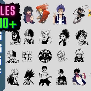 My Hero Academia Sticker Pack 100pcs, Vinyle Anime Stickers