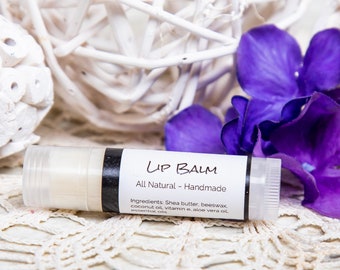 Natural Lip Balm: Shea Butter, Aloe Vera & Essential Oils