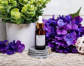 Renew Face Oil: Deep Moisturizing, Anti-Aging, Essential Oils