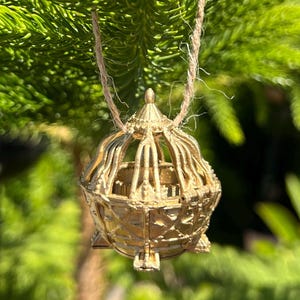 Liana Ornament; 3D Print Liahona; Gold Liana; LDS Tiny Ornament; LDS Keychain