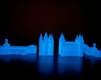 Glow-in-the-Dark LDS Temple 3D print