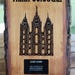 LDS Temple 3D Print With Moroni - Etsy
