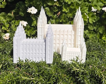 LDS temple 3D print with Moroni