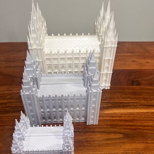 LDS Temple 3D Print With Moroni - Etsy